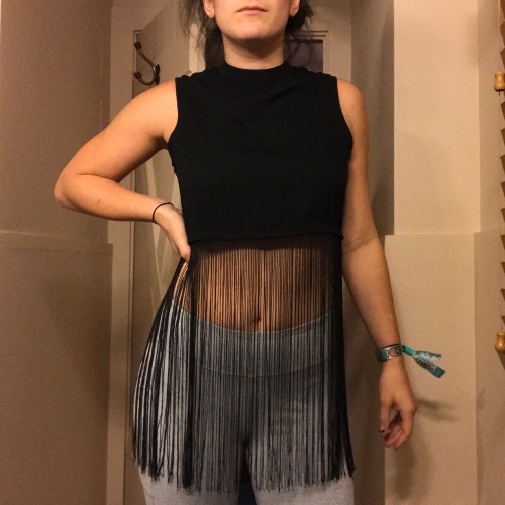 Kendall & Kylie Fringe Crop Top